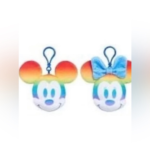 Disney Pride Mickey and Minnie Mouse Stuffed Key Chains - Picture 7 of 8